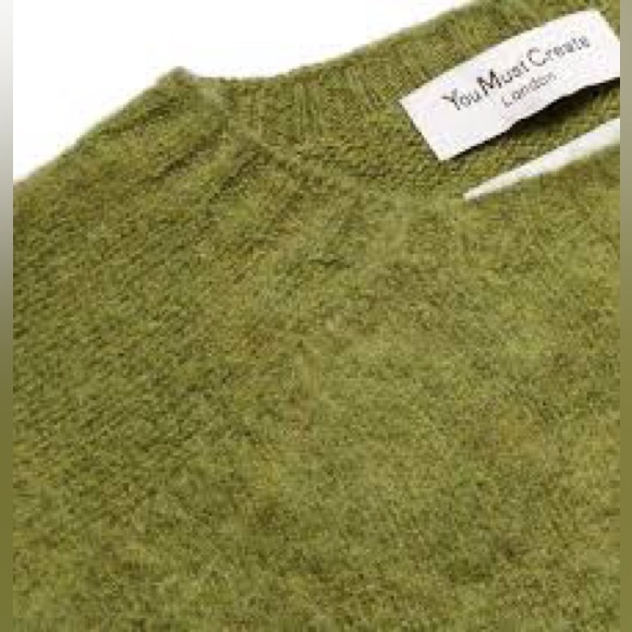 YMC green wool Jets sweater - Picture 2 of 7